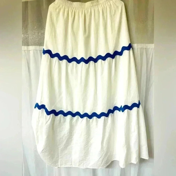 Set skirt & top with ricrac trim, lined, unbranded pockets small - Picture 2 of 6